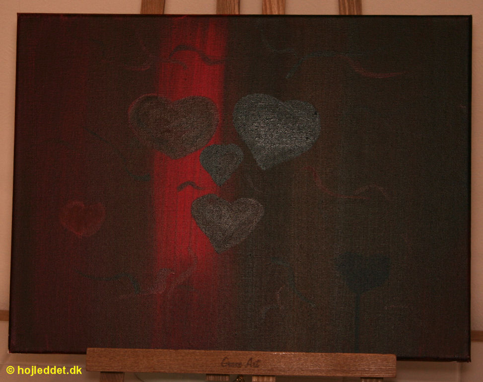 Abstrakt med hjerter